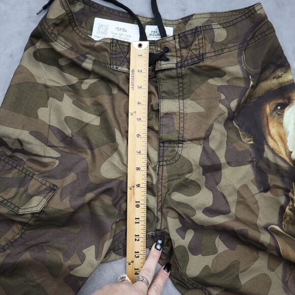 The Mountain Shorts Mens 30 Camouflage Military Bulldog Drawstring Bottoms - Picture 6 of 16